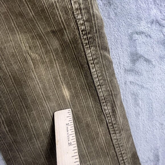Z Cavaricci Pants Womens 12 Brown Corduroy Straight Leg Stretch Retro Y2K Style - Picture 6 of 16